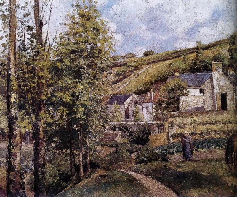 Loose multi tile this Ahe rice Tash s scenery, Camille Pissarro